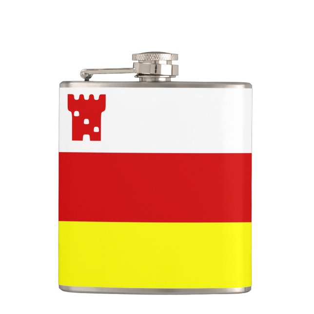 Flag of Santa Barbara, California Flask Flachmann (Vorderseite)