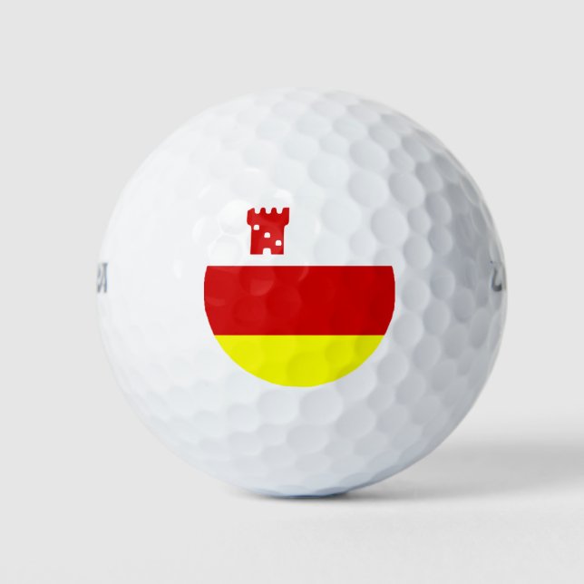 Flag of Santa Barbara, California Golf Balls Golfball (Vorderseite)