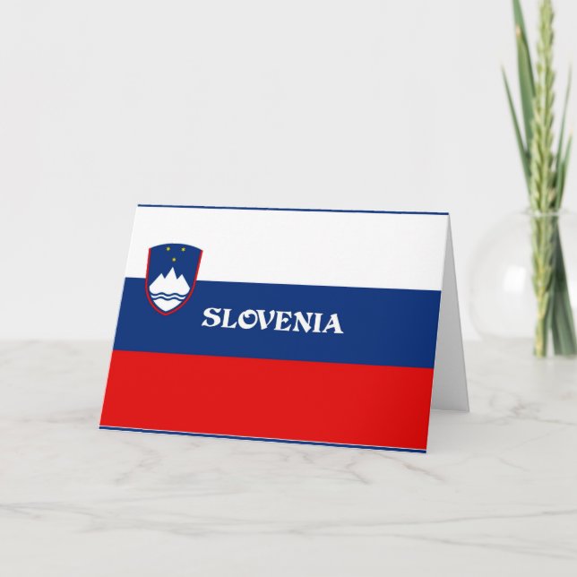Flag of Slovenia Karte (Vorderseite)
