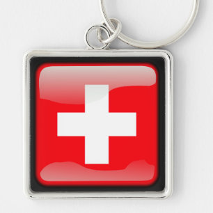 Flag of Switzerland Schlüsselanhänger