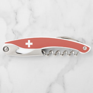 Flag of Switzerland – Schweiz – Suisse – Svizzera Kellnermesser