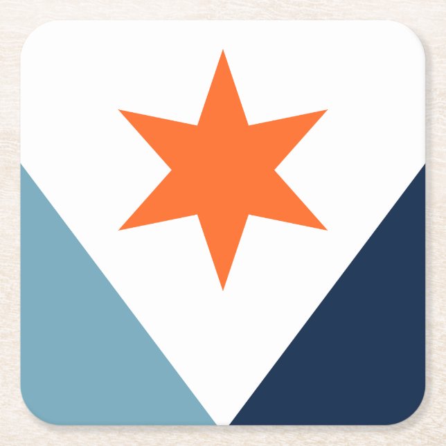 Flag of Syracuse, New York Rechteckiger Pappuntersetzer (Vorderseite)