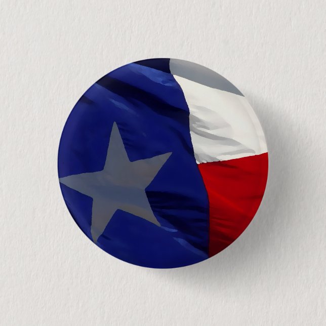 Flag of Texas Pop Art Button (Vorderseite)