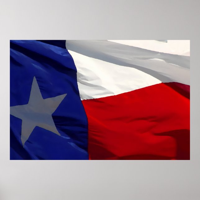 Flag of Texas Pop Art Poster (Vorne)
