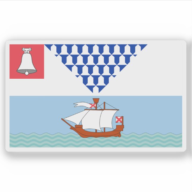 Flag of the city of Belfast, Northern Ireland Aufkleber (Vorderseite)