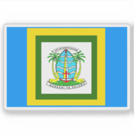 Flag of the city of Dar es Salaam, Tanzania Aufkleber