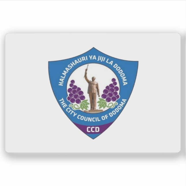 Flag of the city of Dodoma, Tanzania Aufkleber (Vorderseite)