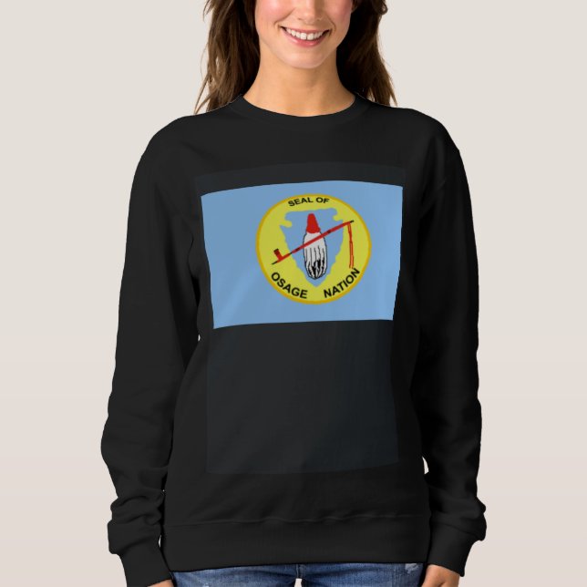 Flag of the Osage Nation of Oklahoma USA Sweatshirt (Vorderseite)