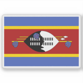 Flag of the Swazi people, Republic of South Africa Aufkleber