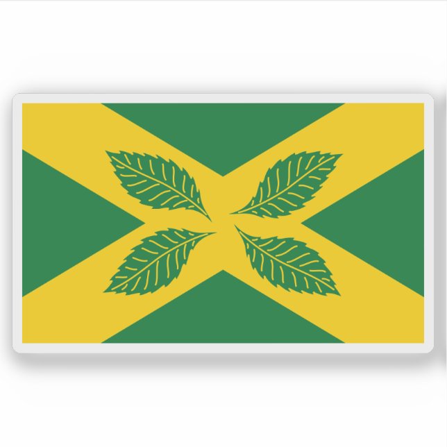 Flag of the village of Four Elms, England Aufkleber (Vorderseite)