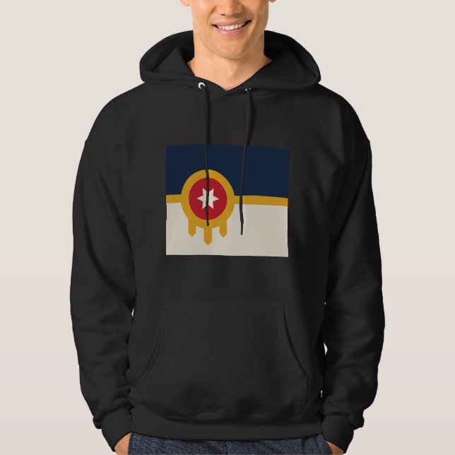 Flag of Tulsa city, Oklahoma State Hoodie (Vorderseite)