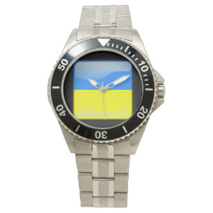 Flag_of_Ucraine Wrist Watch Armbanduhr