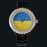 Flag of Ukraine Armbanduhr<br><div class="desc">National flag of Ukraine.</div>