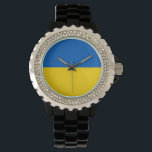 Flag of Ukraine Armbanduhr<br><div class="desc">National flag of Ukraine.</div>