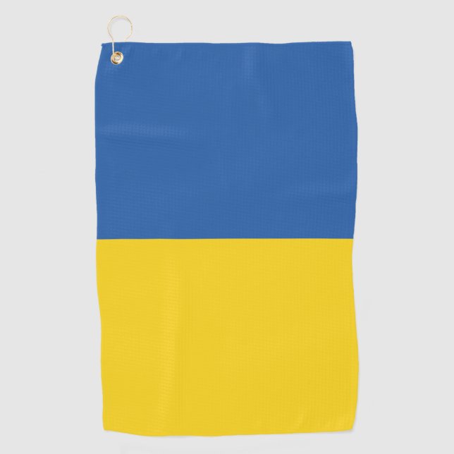 Flag of Ukraine Button Golfhandtuch (Vorderseite)