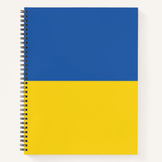 Flag of Ukraine Button Notizbuch