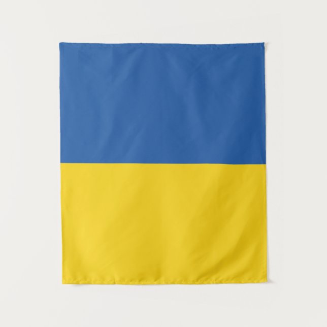 Flag of Ukraine Button Wandteppich (Vorderseite)