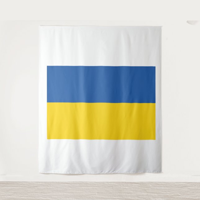 Flag of Ukraine Button Wandteppich (Vorderseite)