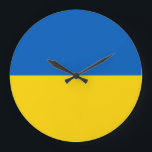 Flag of Ukraine Clock Große Wanduhr<br><div class="desc"></div>
