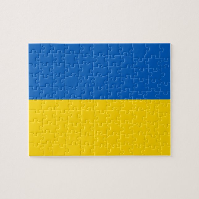 Flag of Ukraine Foto Puzzle (Horizontal)