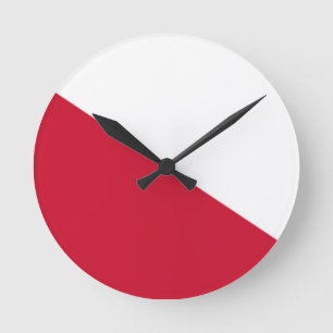 Flag of Utrecht (city) Runde Wanduhr