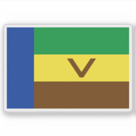 Flag of Venda, the Republic of South Africa Aufkleber