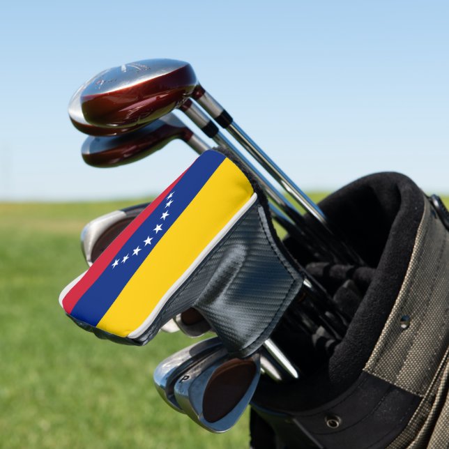 Flag of Venezuela custom golf putter head cover Golf Headcover (In Situ)