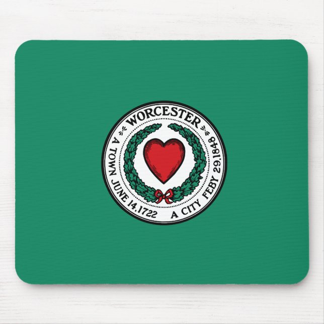 Flag of Worcester, Massachusetts Mouse Pad Mousepad (Vorne)