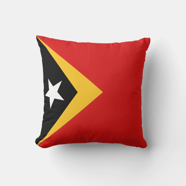 Flag Osttimor x Flag Pillow Kissen (Vorderseite)