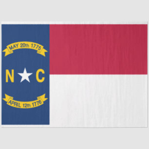 Flag-Papier für den Staat North Carolina Seidenpapier