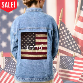 Flag Patriotic Jeansjacke