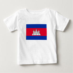 Flag Patriotic Kambodscha Baby T-shirt