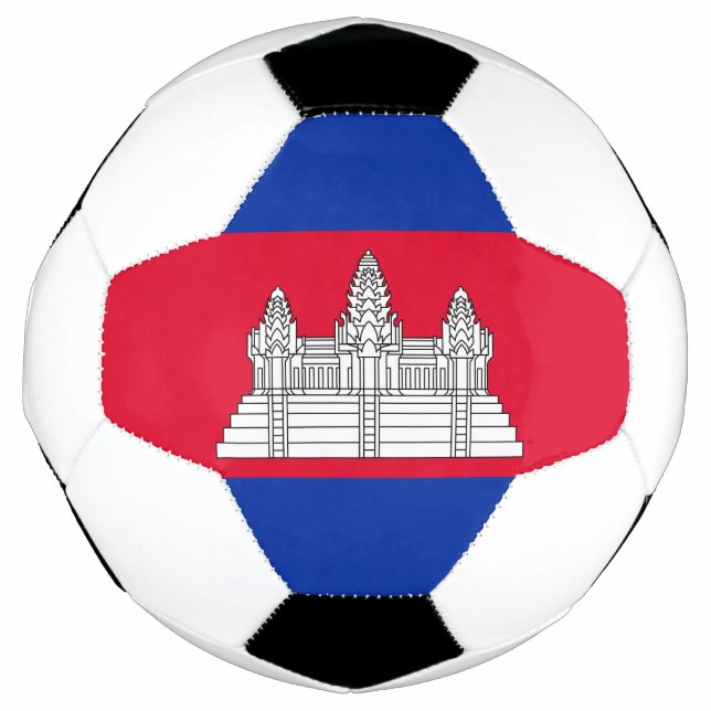 Flag Patriotic Kambodscha Fußball (Vorderseite)
