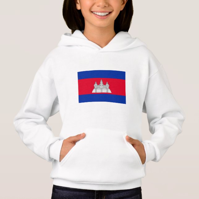 Flag Patriotic Kambodscha Hoodie (Vorderseite)