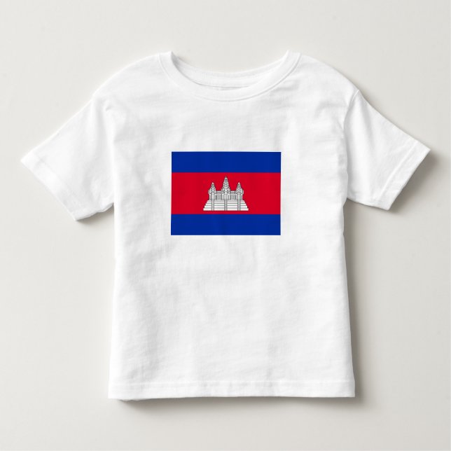 Flag Patriotic Kambodscha Kleinkind T-shirt (Vorderseite)