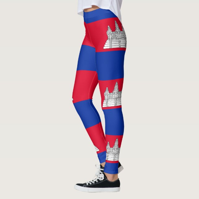 Flag Patriotic Kambodscha Leggings (Links)