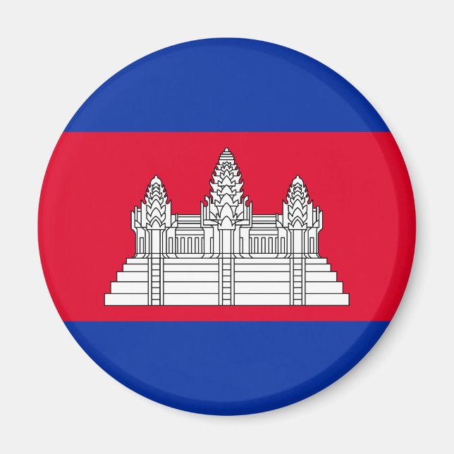 Flag Patriotic Kambodscha Magnet (Vorne)