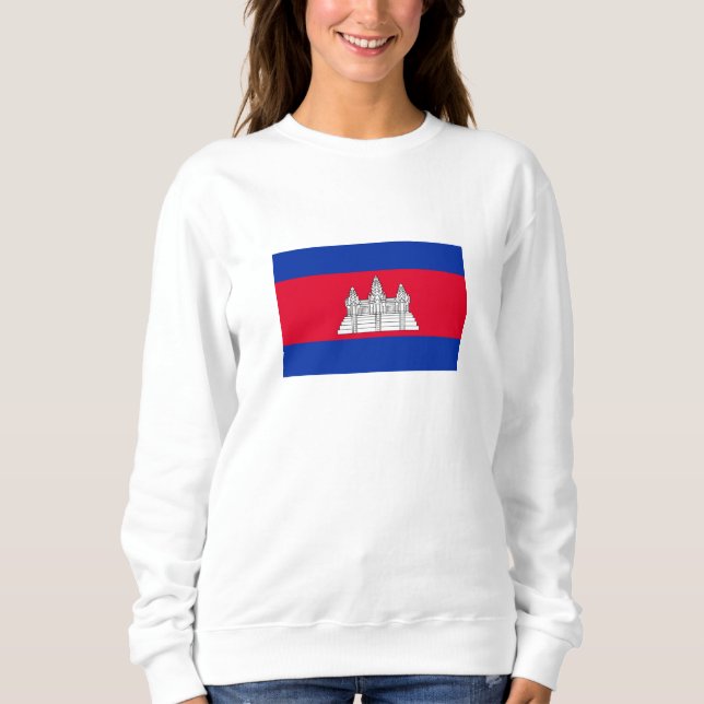 Flag Patriotic Kambodscha Sweatshirt (Vorderseite)