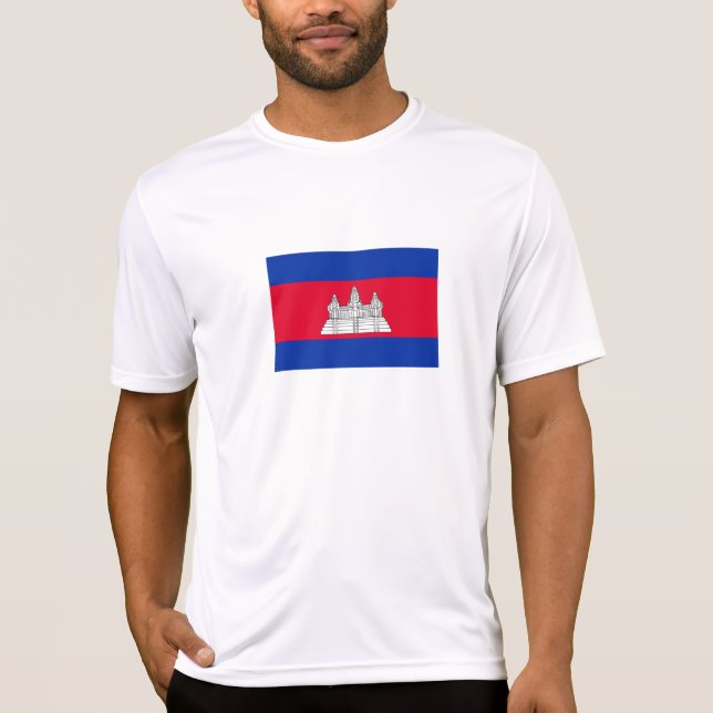 Flag Patriotic Kambodscha T-Shirt (Vorderseite)