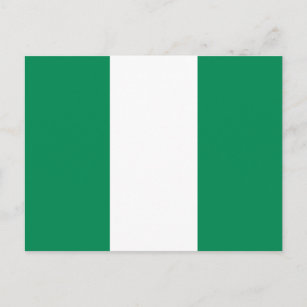 Flag Patriotic Nigeria Postkarte