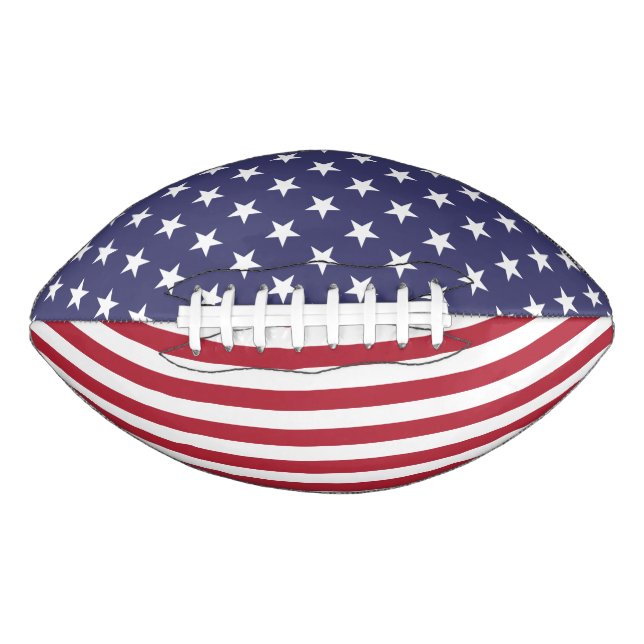 Flag Patriotic Red White Blue US Flagge Football (Vorderseite)