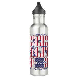 Flag Patriotic, Staaten Edelstahlflasche