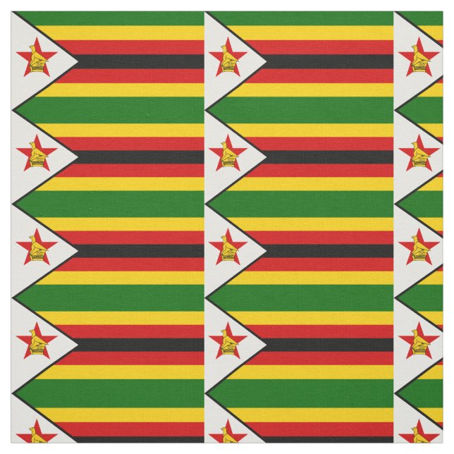 Flag Patriotic Zimbabwe Stoff (Muster)