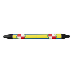 Flag Pembrokeshire Black Ink Pen Kugelschreiber