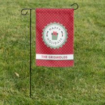 Flag personalisiert Happy Holidays