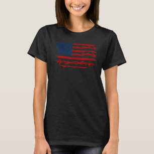 Flag-Pilot von Aviator US Flag für Frauen T-Shirt