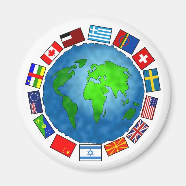 Flag Planet Magnet (Vorne)