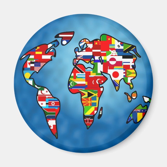 Flag Planet Magnet (Vorne)