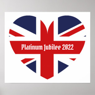 Flag Platinum Jubilee 2022/England Poster