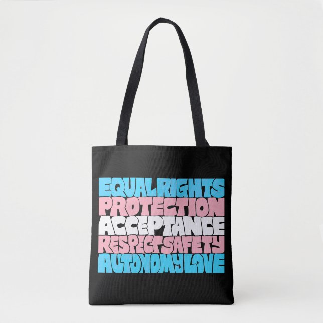 Flag PRIDE Trans rights LGBT quote Geschenkidee (Vorderseite)